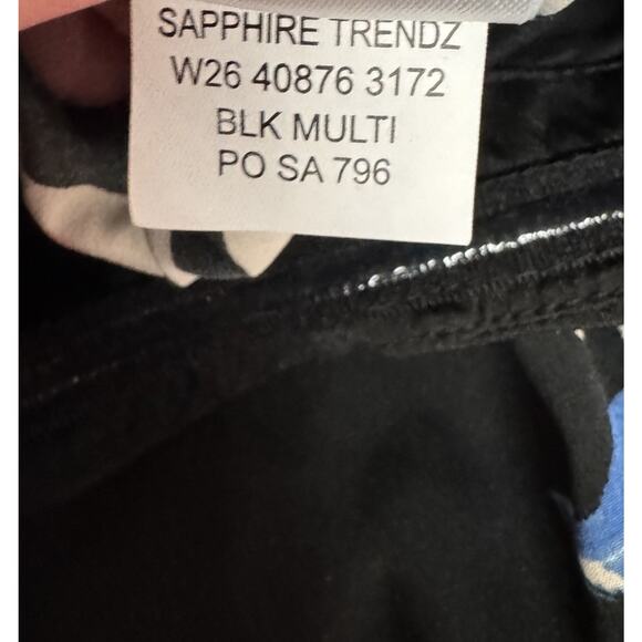 Band Of Gypsies Womens Size Large Sapphire Trendz Black Floral Halter Jumpsuit - Picture 10 of 11